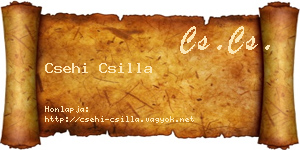 Csehi Csilla névjegykártya
